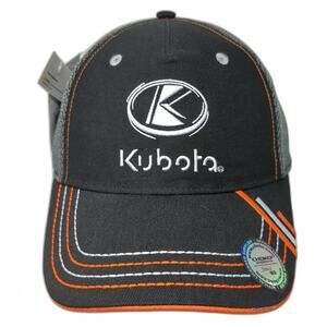 Kubota Snapback Trucker Hat Black OS Adjustable Embroidered Choko Authentics